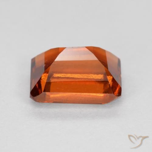granada hessonita âmbar laranja Natural 1.38ct, Corte Octógono / Esmeralda, VVS-VS
