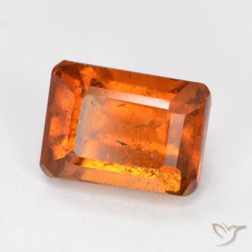 1.64ct Natural Laranja Médio granada hessonita, Corte Esmeralda, SI