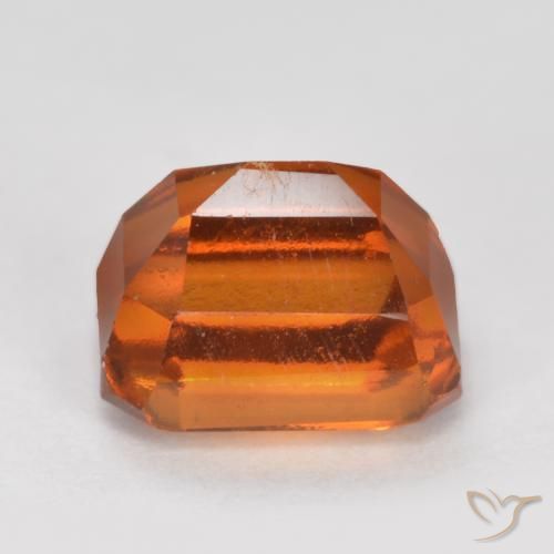 granada hessonita Laranja Profundo Natural 1.83ct, Corte Octógono / Esmeralda, VS