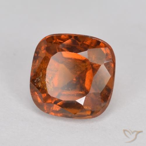 2.08ct Natural Laranja Profundo granada hessonita, Almofada, SI