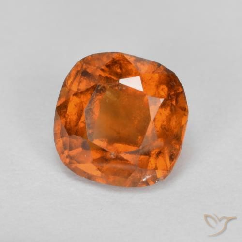 granada hessonita fogo laranja Natural 1.20ct, Almofada, VS-SI