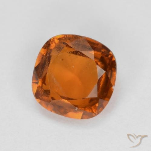 granada hessonita âmbar laranja Natural 1.38ct, Almofada, VS-SI