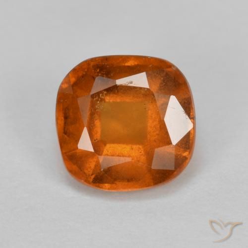 1.28ct Natural Laranja Profundo granada hessonita, Almofada, VS-SI