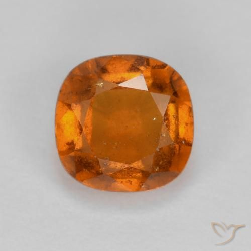 1.46ct Natural Laranja Profundo granada hessonita, Almofada, VS-SI