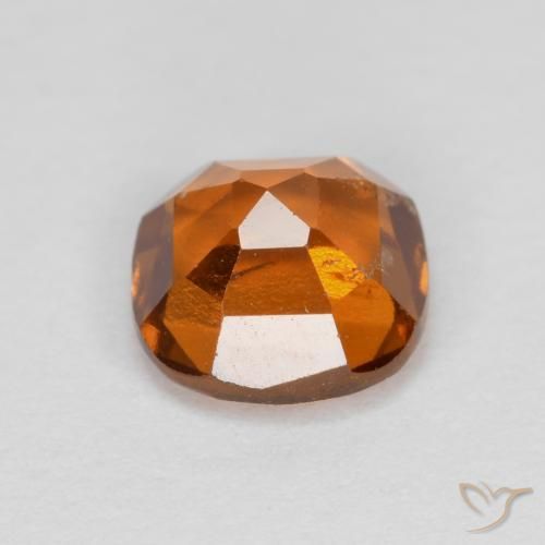 granada hessonita Laranja médio-escuro Natural 1.26ct, Almofada, VS-SI