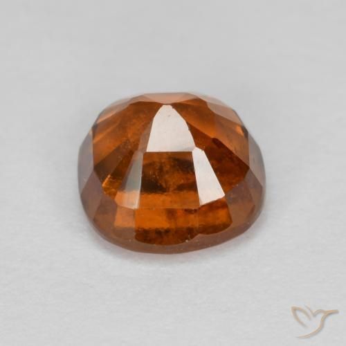 granada hessonita Laranja Profundo Natural 1.39ct, Almofada, VS-SI