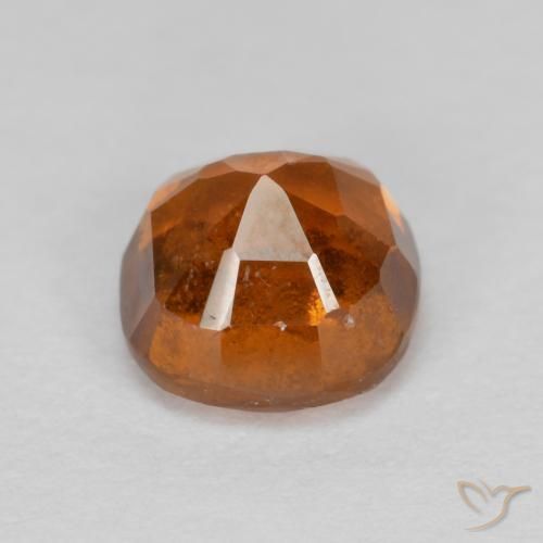 granada hessonita Laranja Médio Natural 1.53ct, Almofada, VS-SI