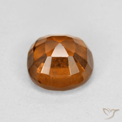 granada hessonita Laranja Profundo Natural 1.29ct, Almofada, VS-SI