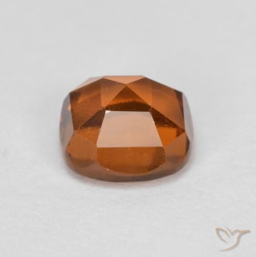 granada hessonita Laranja Profundo Natural 1.30ct, Almofada, VS-SI