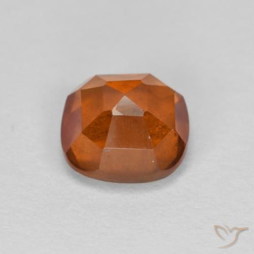 granada hessonita Laranja Profundo Natural 1.39ct, Almofada, VS-SI