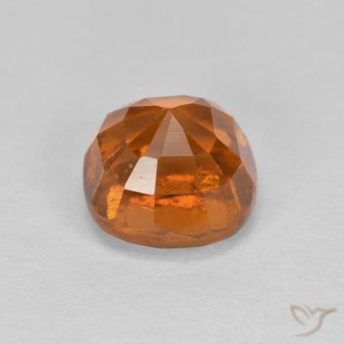 granada hessonita Laranja Profundo Natural 1.56ct, Almofada, VS-SI