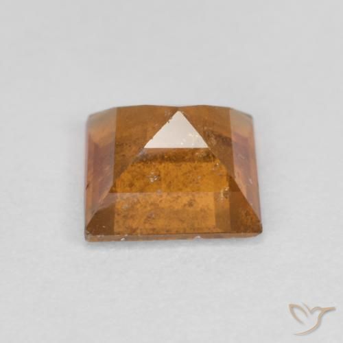 granada hessonita Laranja Profundo Natural 1.03ct, Quadrado, SI