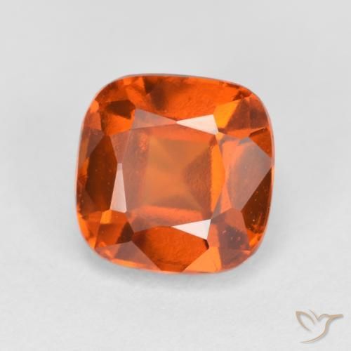 2.18ct Natural Laranja Médio granada hessonita, Almofada, VVS-VS