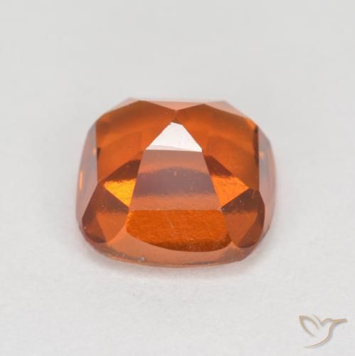 granada hessonita Laranja Médio Natural 2.18ct, Almofada, VVS-VS
