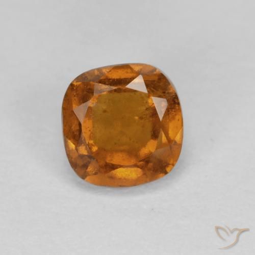 granada hessonita Laranja Médio Natural 0.95ct, Almofada, SI