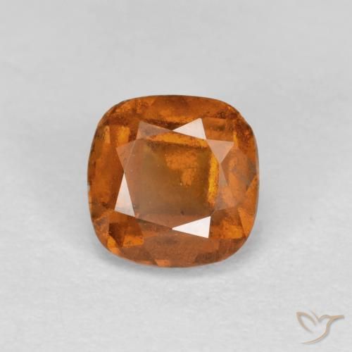 granada hessonita Laranja Médio Natural 0.96ct, Almofada, SI