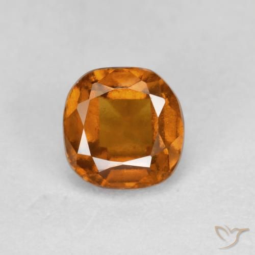 0.90ct Natural terra laranja granada hessonita, Almofada, SI