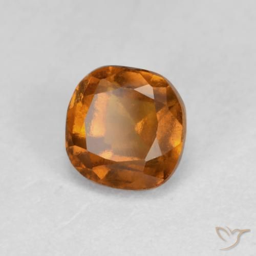 granada hessonita terra laranja Natural 0.90ct, Almofada, SI