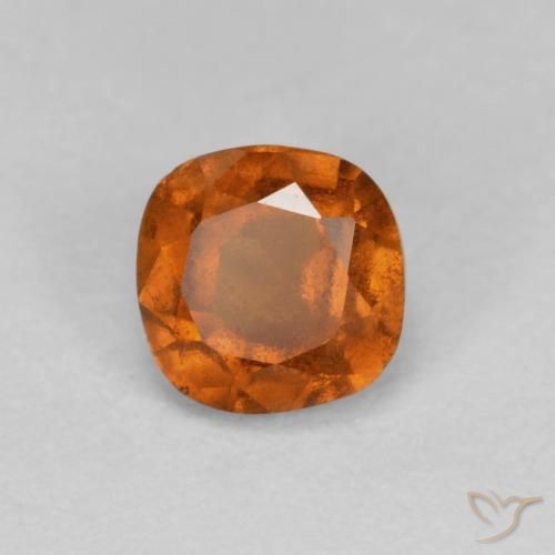 0.88ct Natural terra laranja granada hessonita, Almofada, SI