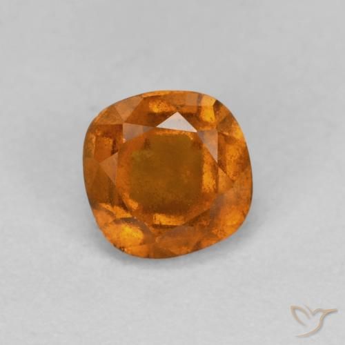 granada hessonita terra laranja Natural 0.88ct, Almofada, SI