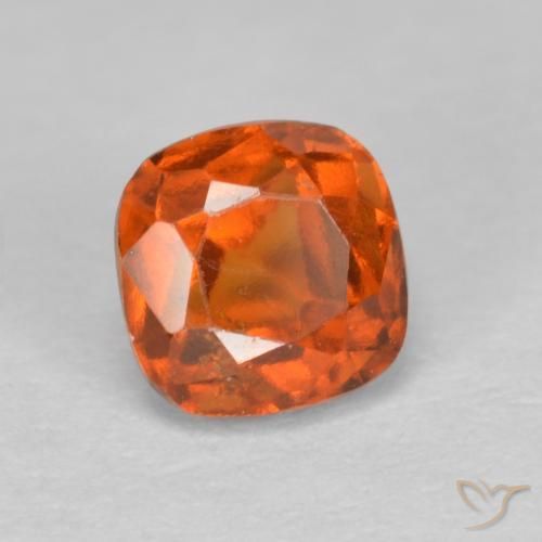granada hessonita âmbar laranja Natural 0.95ct, Almofada, SI