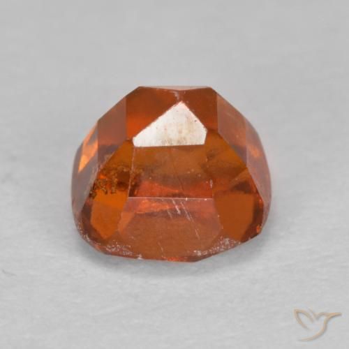 granada hessonita âmbar laranja Natural 0.95ct, Almofada, SI