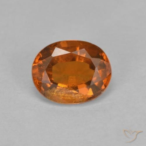 1.64ct Natural Laranja Profundo granada hessonita, oval, VS-SI