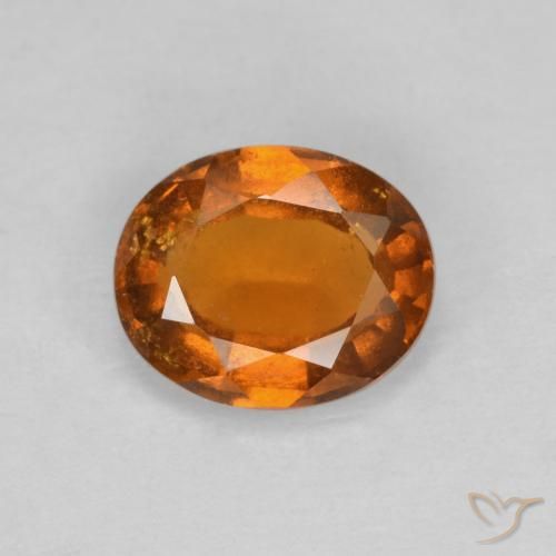 1.85ct Natural Laranja Profundo granada hessonita, oval, VS-SI