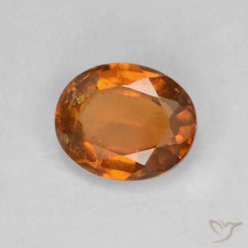 granada hessonita Laranja Profundo Natural 1.85ct, oval, VS-SI