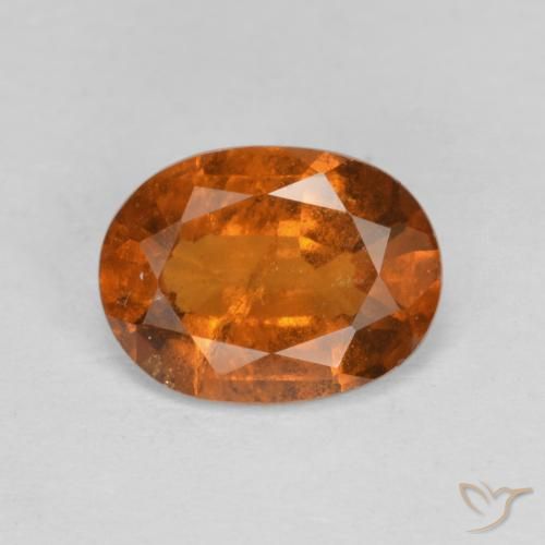 2.33ct Natural Laranja Profundo granada hessonita, oval, VS-SI