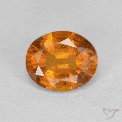1.26ct Natural Laranja Médio granada hessonita, oval, VS-SI