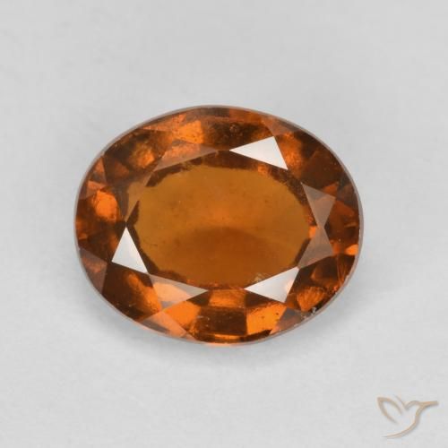 2.28ct Natural âmbar laranja granada hessonita, oval, VS