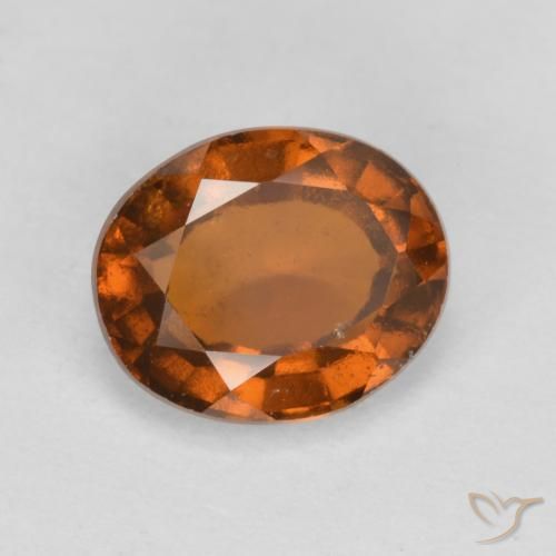 granada hessonita âmbar laranja Natural 2.28ct, oval, VS
