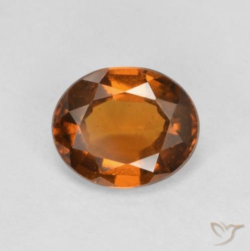 1.65ct Natural âmbar laranja granada hessonita, oval, VS