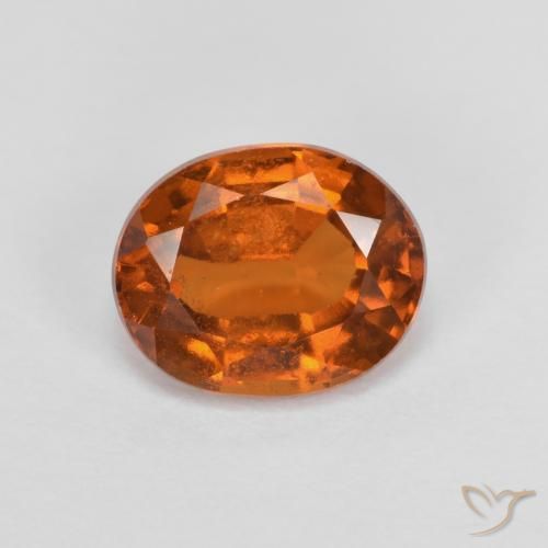 1.68ct Natural Laranja Profundo granada hessonita, oval, VS-SI