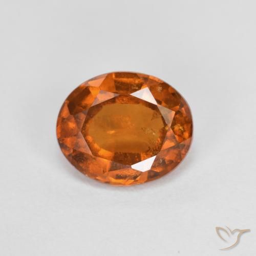 granada hessonita Laranja Profundo Natural 1.56ct, oval, VS-SI