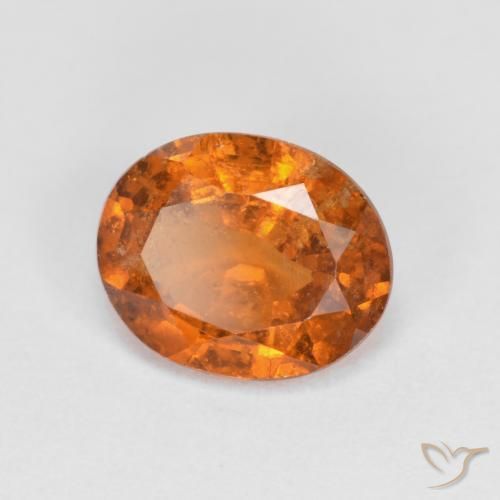 granada hessonita Laranja Profundo Natural 1.75ct, oval, VS-SI