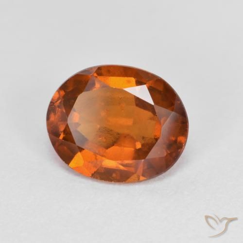 granada hessonita Laranja médio-escuro Natural 2.00ct, oval, VS-SI