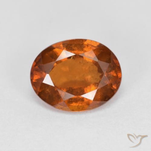2.06ct Natural âmbar laranja granada hessonita, oval, VS-SI