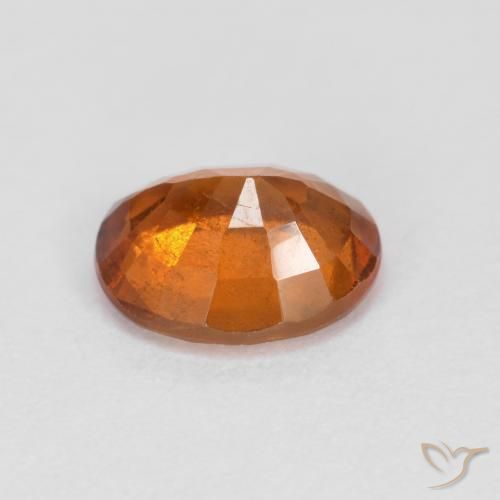 granada hessonita Laranja médio-escuro Natural 1.59ct, oval, VS-SI