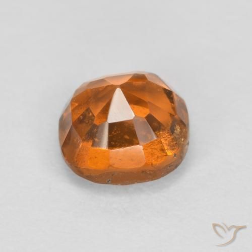 granada hessonita Laranja Médio Natural 0.93ct, Almofada, SI