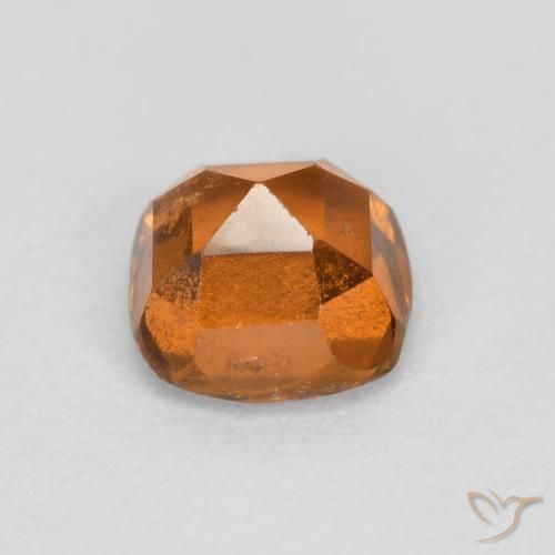 granada hessonita Laranja Profundo Natural 0.86ct, Almofada, SI