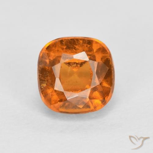 1.02ct Natural Laranja Médio granada hessonita, Almofada, SI