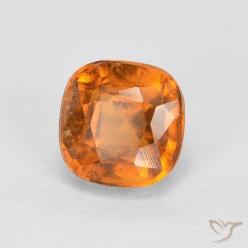 granada hessonita Laranja Médio Natural 1.02ct, Almofada, SI