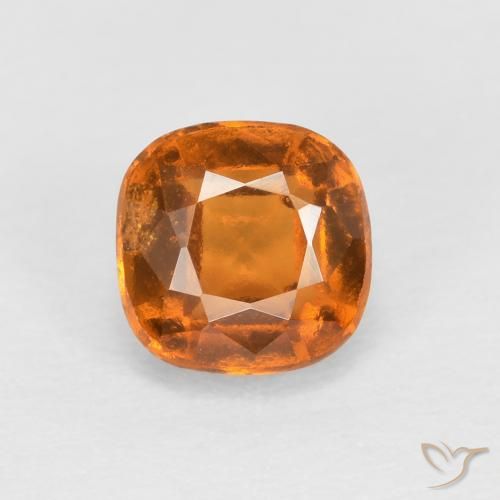 0.90ct Natural Laranja Médio granada hessonita, Almofada, SI