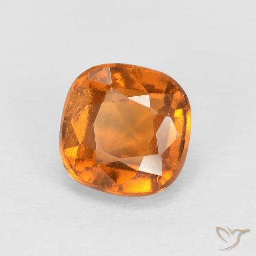 granada hessonita Laranja Médio Natural 0.90ct, Almofada, SI