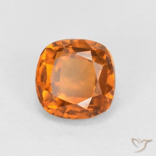 0.92ct Natural Laranja amarelado granada hessonita, Almofada, SI