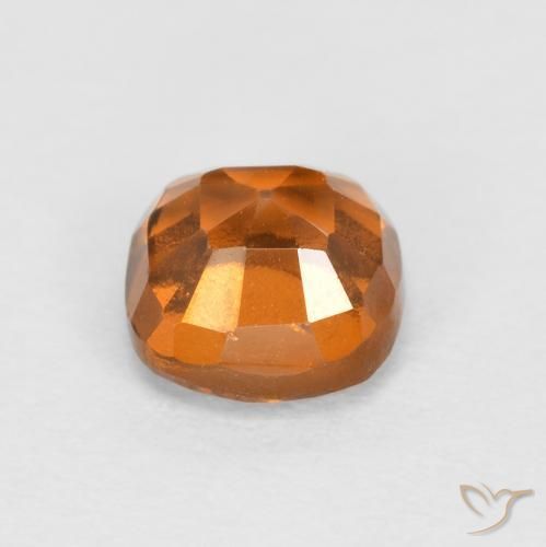 granada hessonita Laranja amarelado Natural 0.92ct, Almofada, SI