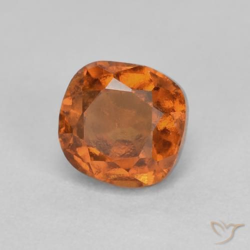 granada hessonita Laranja médio-escuro Natural 1.05ct, Almofada, SI