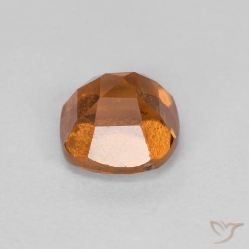 granada hessonita Laranja médio-escuro Natural 0.85ct, Almofada, SI